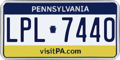 PA license plate LPL7440