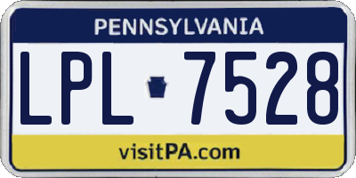 PA license plate LPL7528