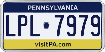 PA license plate LPL7979
