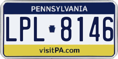 PA license plate LPL8146