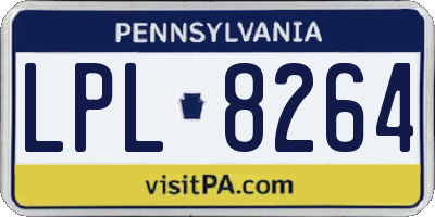 PA license plate LPL8264