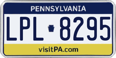 PA license plate LPL8295