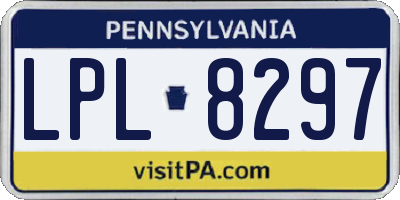 PA license plate LPL8297