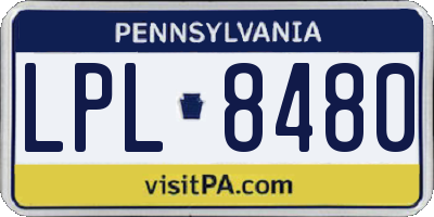 PA license plate LPL8480