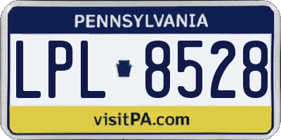 PA license plate LPL8528