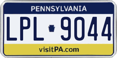 PA license plate LPL9044