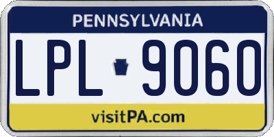 PA license plate LPL9060