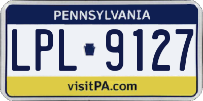 PA license plate LPL9127