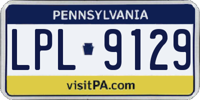 PA license plate LPL9129