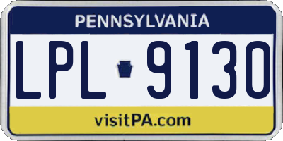 PA license plate LPL9130
