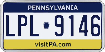 PA license plate LPL9146