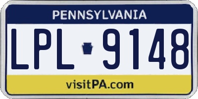PA license plate LPL9148