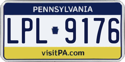 PA license plate LPL9176