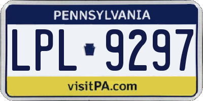 PA license plate LPL9297