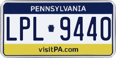 PA license plate LPL9440