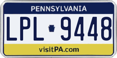 PA license plate LPL9448