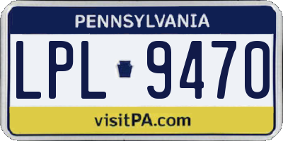 PA license plate LPL9470
