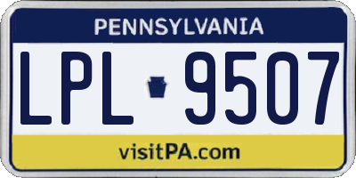 PA license plate LPL9507