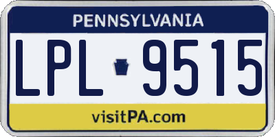 PA license plate LPL9515
