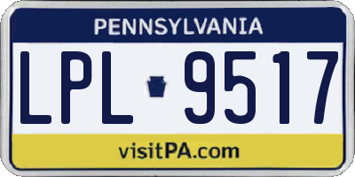PA license plate LPL9517