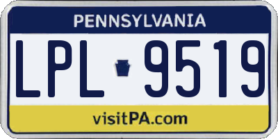 PA license plate LPL9519