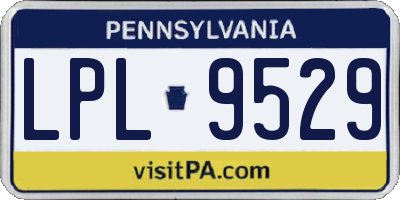PA license plate LPL9529