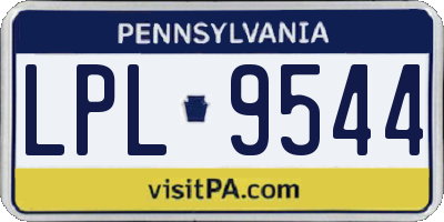 PA license plate LPL9544
