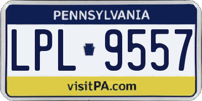 PA license plate LPL9557