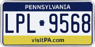 PA license plate LPL9568