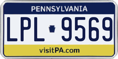 PA license plate LPL9569