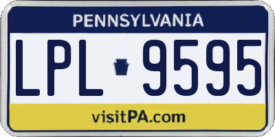 PA license plate LPL9595
