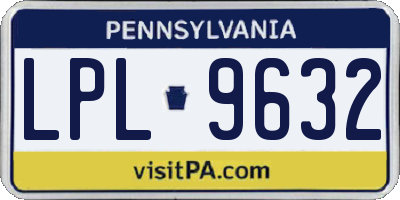 PA license plate LPL9632