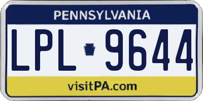 PA license plate LPL9644