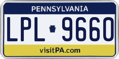 PA license plate LPL9660
