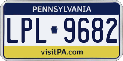 PA license plate LPL9682