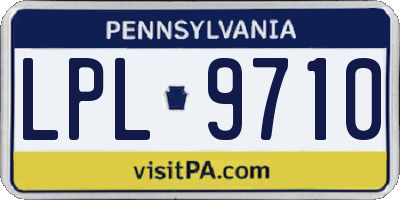 PA license plate LPL9710