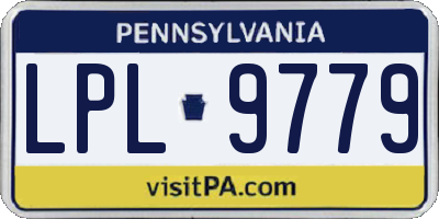 PA license plate LPL9779