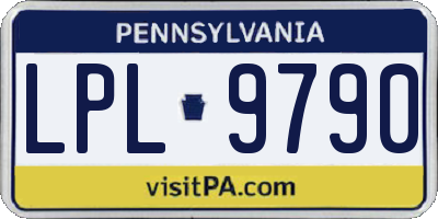 PA license plate LPL9790