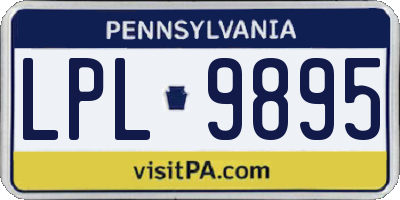 PA license plate LPL9895