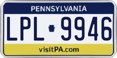 PA license plate LPL9946