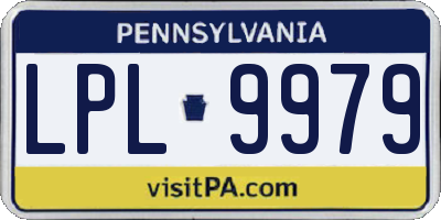 PA license plate LPL9979
