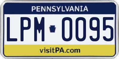 PA license plate LPM0095