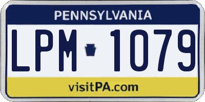 PA license plate LPM1079
