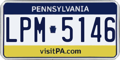 PA license plate LPM5146