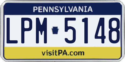 PA license plate LPM5148