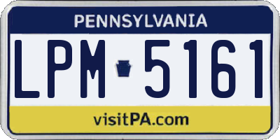 PA license plate LPM5161