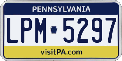 PA license plate LPM5297