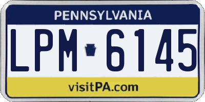 PA license plate LPM6145