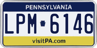 PA license plate LPM6146