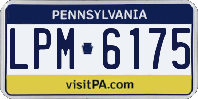 PA license plate LPM6175